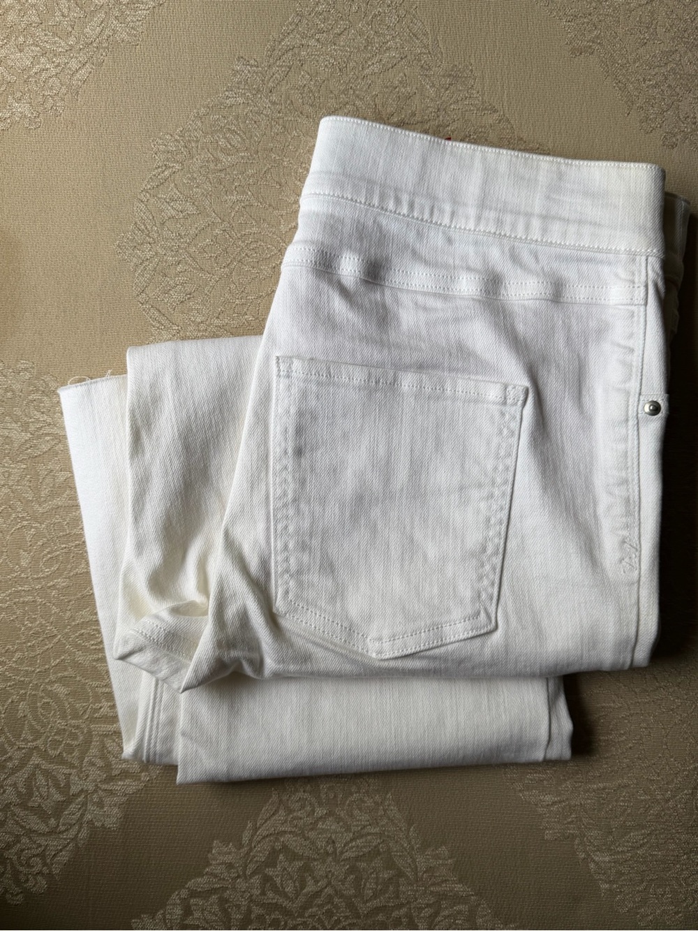 SPANX White Skinny Jeans - Slim Stretch Fit